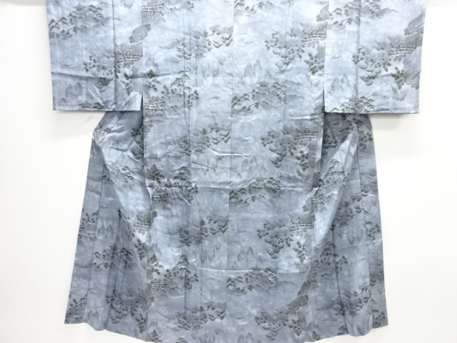 JAPANESE KIMONO / ANTIQUE MENS HITOE JUBAN / SILK / PAGODA
